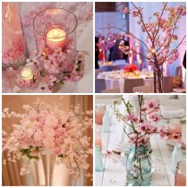 Decor pentru o nunta cu tema flori de cires