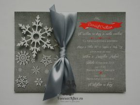  Invitatie de nunta Snowflakes
