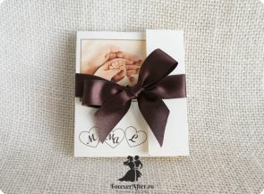 Invitatie 2 in 1 pentru nunta si botez cu poza