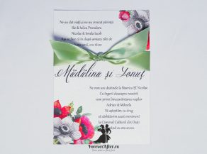Invitatie de nunta Anemone