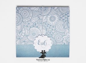 Invitatie de nunta Blue Chic