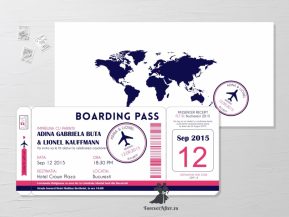 Invitatie de nunta Boarding Pass