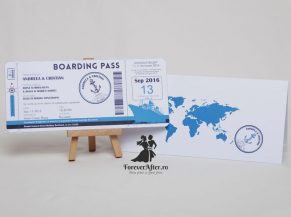 Invitatie de nunta Boarding Pass Cruise