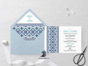 Invitatie de nunta cu model traditional 3