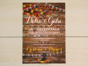 Invitatie de nunta Culorile Toamnei