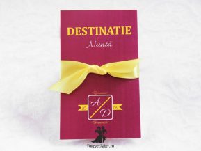 Invitatie de nunta Destinatie perfecta