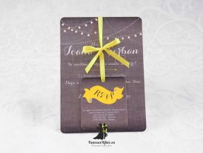 Invitatie de nunta Grey Shades