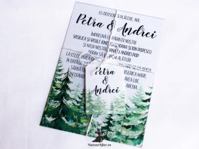 Invitatie de nunta Mountain Love