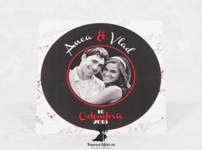 Invitatie de nunta Old Vinyl 