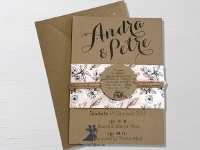 Invitatie de nunta Rustic Love