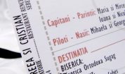 Invitatie de nunta Bilet de avion