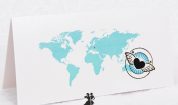 Invitatie de nunta bilet de avion Around The World