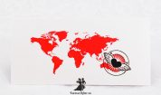 Invitatie de nunta bilet de avion Around The World