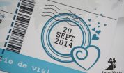Invitatie de nunta bilet de avion Love Journey