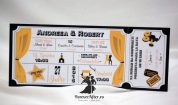 Invitatie de nunta Bilet la film
