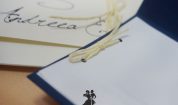 Invitatie de nunta Blue Script