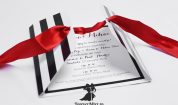 Invitatie de nunta Bold Black&White