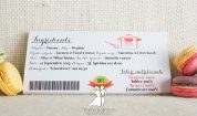 Invitatie de nunta cutie cu ciocolata Reteta Dragostei