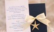 Invitatie de nunta Del Mar bleumarin