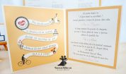 Invitatie de nunta Orange Retro Love