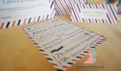 Invitatie de nunta Par avion