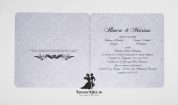 Invitatie de nunta Purple Damask