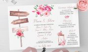 Invitatie de nunta Romantic Wedding