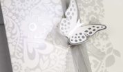 Invitatie de nunta Silver Butterfly