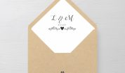 Invitatie de nunta tip card Rustic Elegance