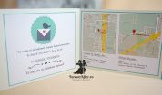 Invitatie de nunta tip carte Travel