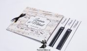 Invitatie de nunta tip carte Wedding Piano