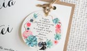Invitatie de nunta vintage Flowers Bloom