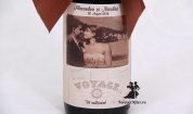 Marturie sticla de vin vintage personalizata cu poza mirilor