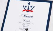 Meniu cu tema marina Blue Anchor