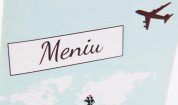 Meniu Travel albastru