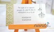 Pachet invitatii nunta pentru 10 familii Elegant Chandelier